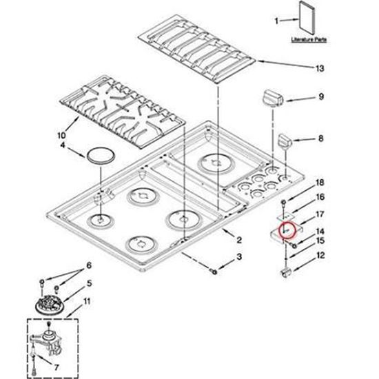 Whirlpool COOKTOP Part W10641717 Appliance Parts PartsIPS