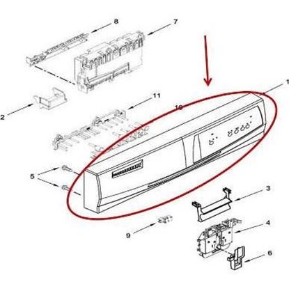 Picture of Whirlpool CONSOLE - Part# WPW10531892