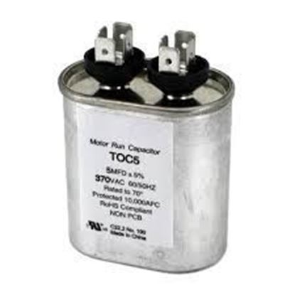 Picture of 25+5 MFD 370V OVAL CAP - Part# TOCD255