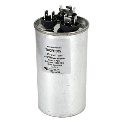 Picture of 30+10 MFD 440V OVAL RUN CAP - Part# POCFD3010A