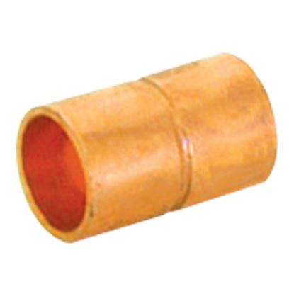 Picture of COPPER 1/2 COUPLING W/STOP - Part# 85805