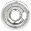 Picture of Frigidaire Electrolux Kelvinator Westinghouse Tappan O'keefe and Merritt Sears Kenmore Oven Range Cook Top 6" Chrome Burner DRIP BOWL - LARGE HOLE - Part# 5303280336