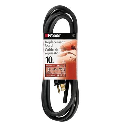 Picture of 6' 14G 3W 110V ANGLE CORD - Part# 110AC6-14