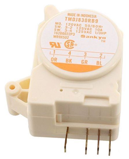 Picture of GE General Electric Hotpoint Sears Kenmore Refrigerator Defrost Timer Control 6 Hour 25 Minute - Part# WR9X502