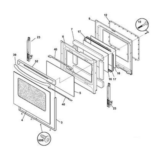 Frigidaire GLASS ASSEMBLY Part 316453029 Appliance Parts PartsIPS