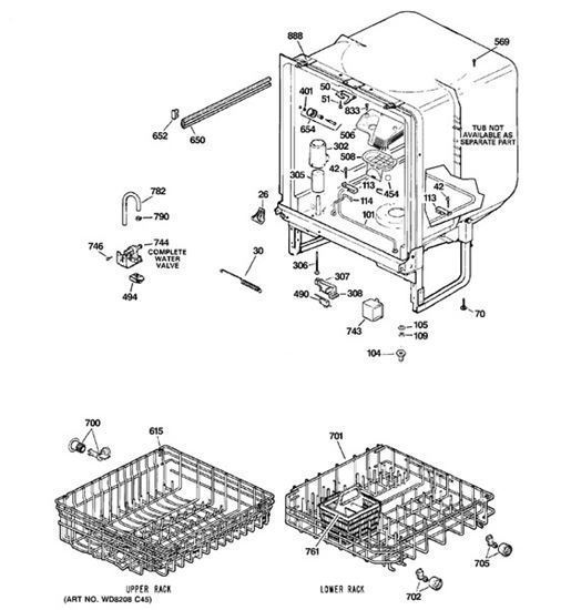 Buy GE Part# WD12X10256 at partsIPS