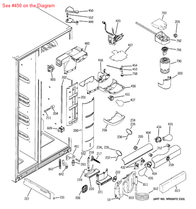 Buy GE  Part# WR02X10835 at PartsIPS