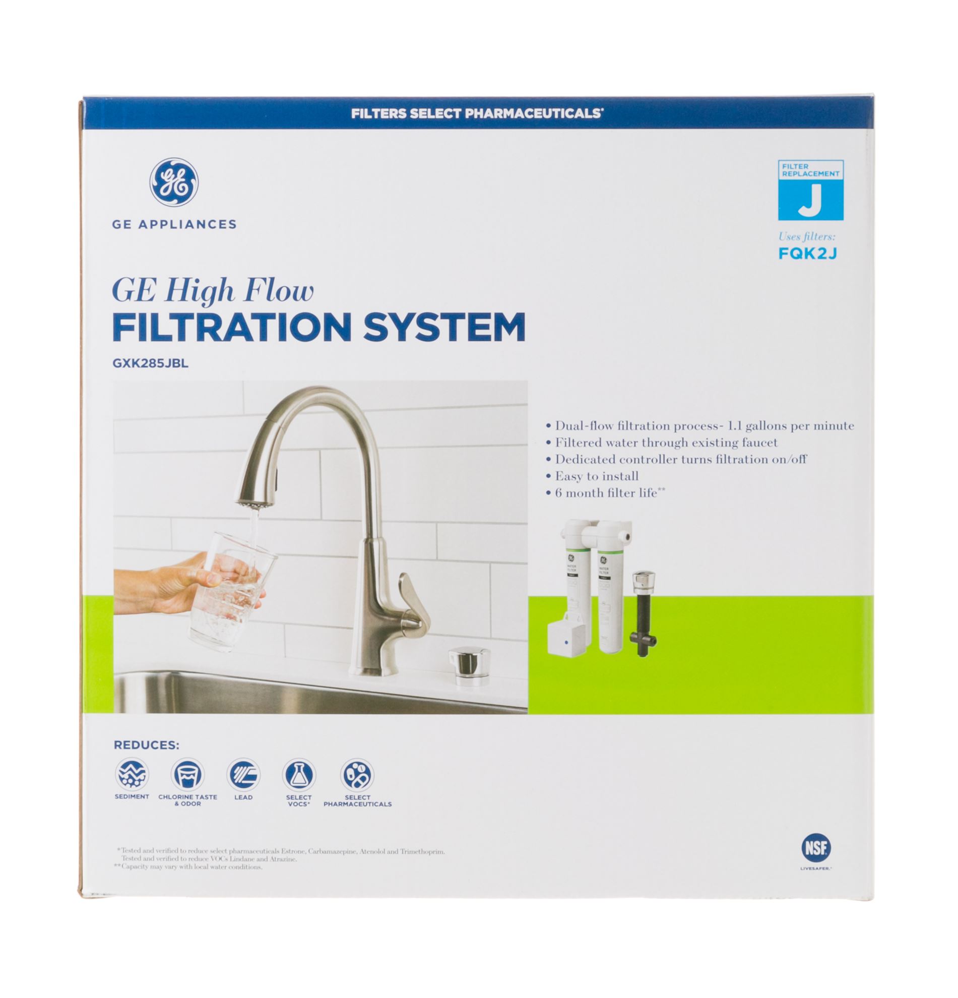 HIGH FLOW DUAL STAGE FILTRAT Part GXK285JBL Appliance Parts PartsIPS