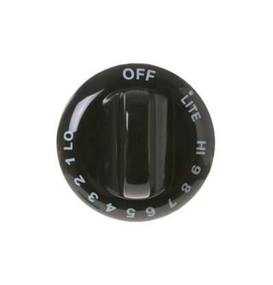 Picture of GE KNOB VALVE GAS (BLACK) - Part# WB03T10168