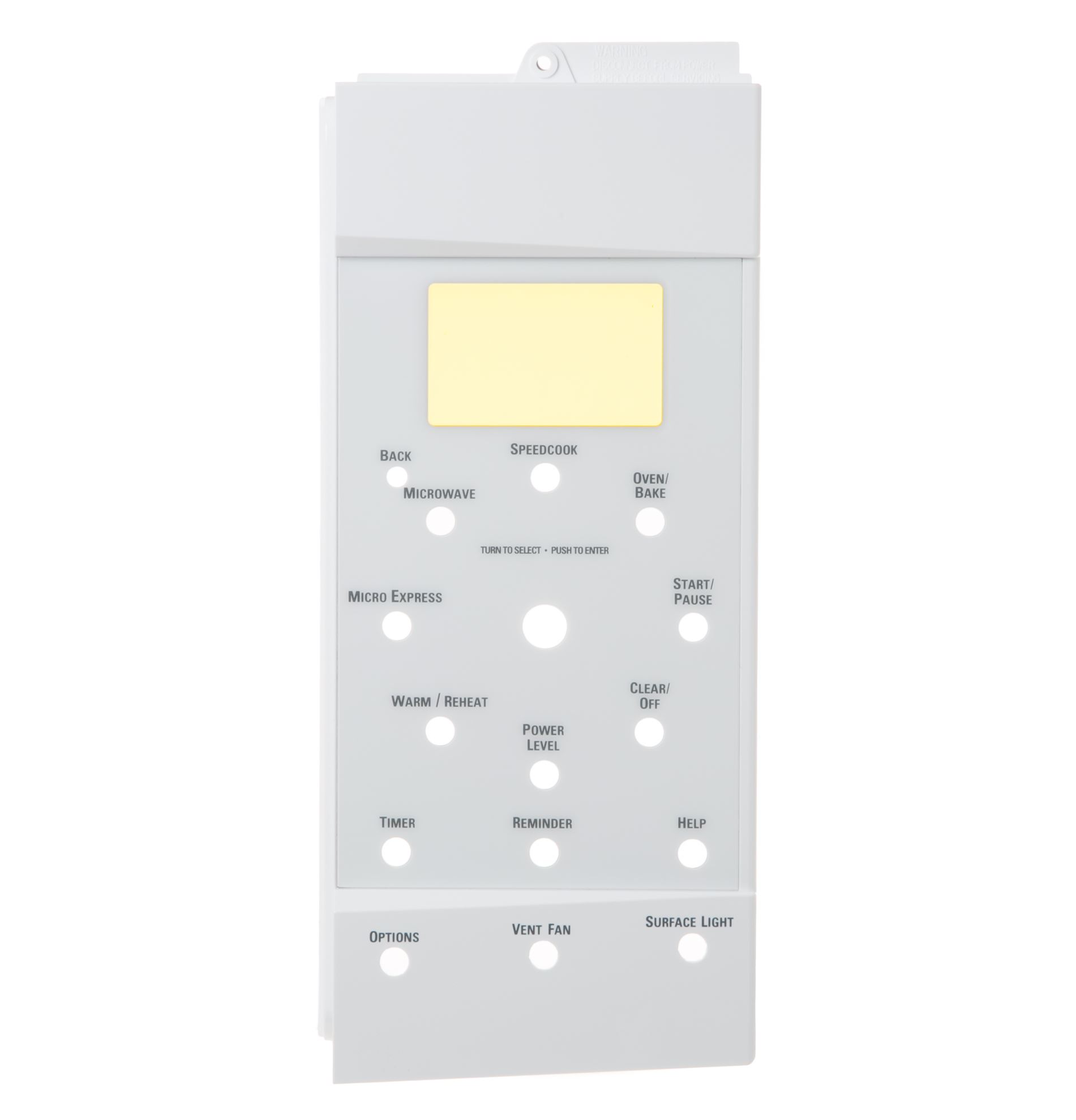 GE CONTROL PANEL ASM WHT Part WB07X10777 Appliance Parts PartsIPS