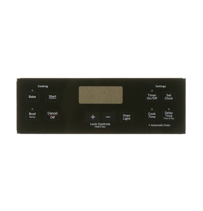 Picture of RANGE CONTROL PANEL - BLACK - Part# WB07X20198