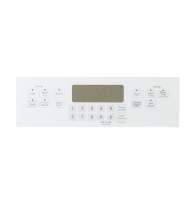Picture of RANGE CONTROL PANEL - WHITE - Part# WB07X20572