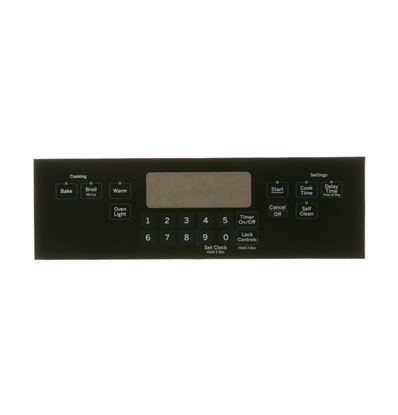 Picture of RANGE CONTROL PANEL - BLACK - Part# WB07X20574