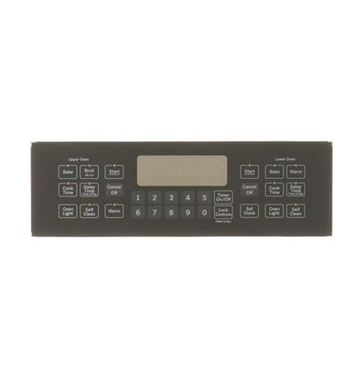 Picture of RANGE CONTROL PANEL - BLACK - Part# WB07X21006