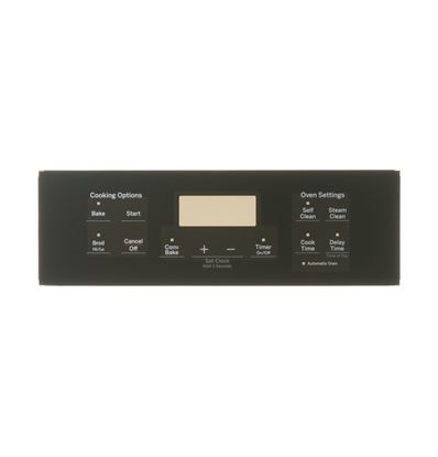 Picture of RANGE CONTROL PANEL - BLACK - Part# WB07X24886