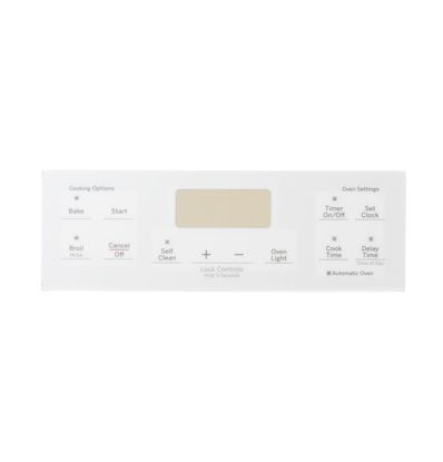 Picture of RANGE CONTROL PANEL - WHITE - Part# WB07X25206