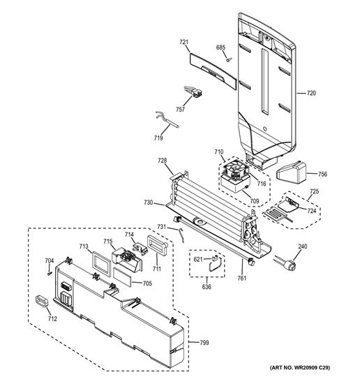 Picture of GE HEATER CONDUCTION FF - Part# WR51X10133