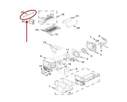 Picture of Whirlpool HARNS-WIRE - Part# W10884720