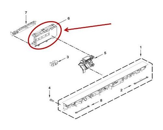 Picture of Whirlpool CNTRL-ELEC(DISHWASH) - Part# W11120155