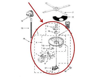 Picture of Whirlpool PUMP&MOTOR - Part# W11178672