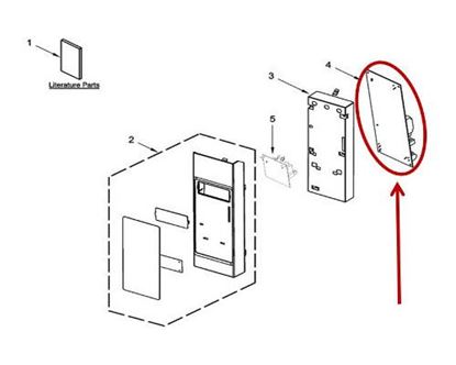 Picture of Whirlpool CNTRL-ELEC+CORE(MICROWAVE) - Part# W11182110