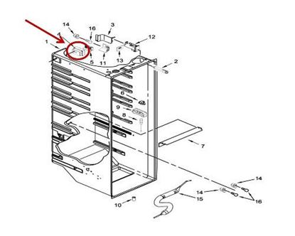 Picture of Whirlpool DIFFUSER - Part# W11236851