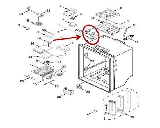 Picture of Whirlpool MODULE-CONTROL REFR - Part# W11239944