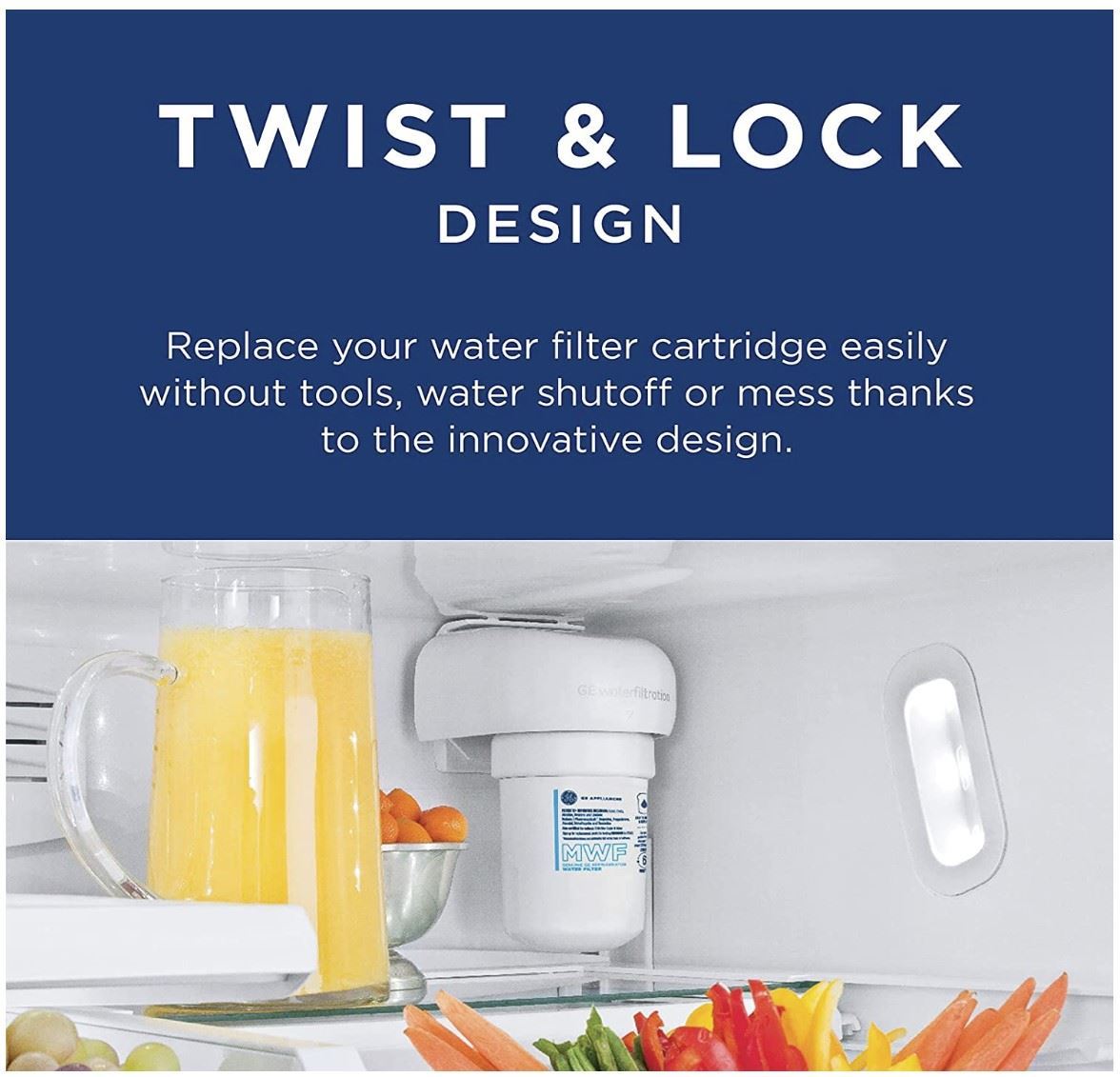 GE WATER FILTER Part MWFP Appliance Parts PartsIPS