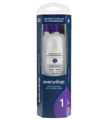 Picture of everydrop by Whirlpool Ice and Water Refrigerator Filter 1, EDR1RXD1, Single-Pack , Purple