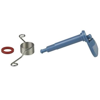 Picture of Bosch Siemens Thermador Gaggenau Dishwasher Soap Dispenser Tray LATCH W/SPRING - Part# 166630