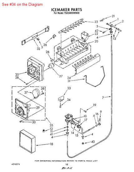 Picture of BOSCH DISPLAY-TEMPERATURE - Part# 489128