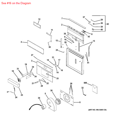 Picture of GE ROLLER PLASTICS - Part# WB02X10935