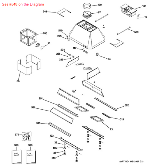 Picture of GE TOP COVER - Part# WB02X11050