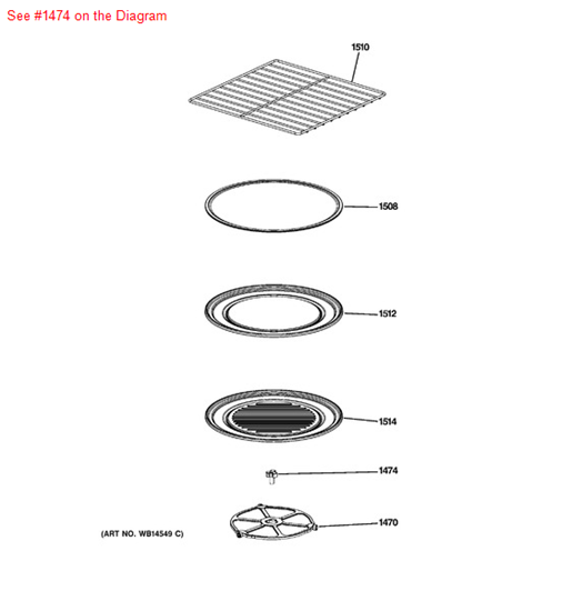 Picture of GE SHAFT TURNTABLE - Part# WB02X11360