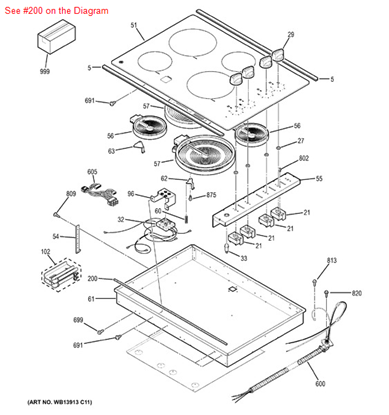 Picture of GE TAPE - Part# WB06T10007