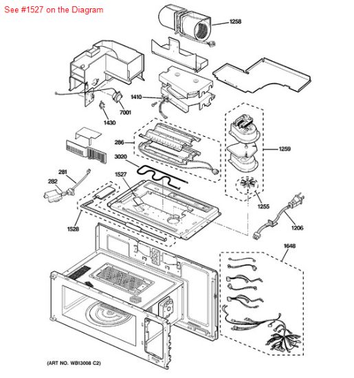 Picture of GE GLASS OVEN LAMP - Part# WB06X10317