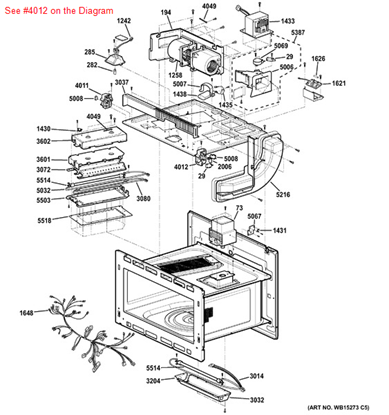 Picture of GE BOARD LATCH RT - Part# WB06X10640