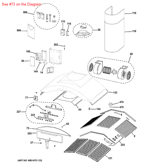 Picture of GE VISOR GLASS - Part# WB07X10007