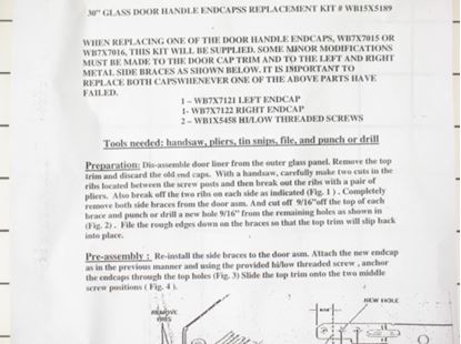 Picture of GE General Electric Hotpoint Sears Kenmore Range Stove Cook Top PANEL END CAP KIT 2 PACK - Part# WB15X5189