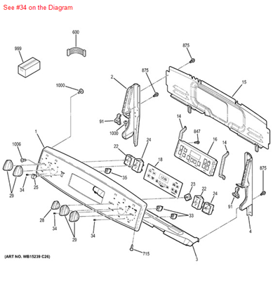 Picture of GE LENS - Part# WB25T10103