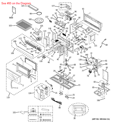 Picture of GE MOTOR VENTILATION - Part# WB26X10210