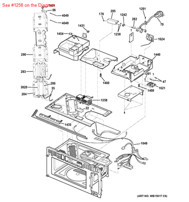 Picture of GE MOTOR VENTILATION - Part# WB26X10269