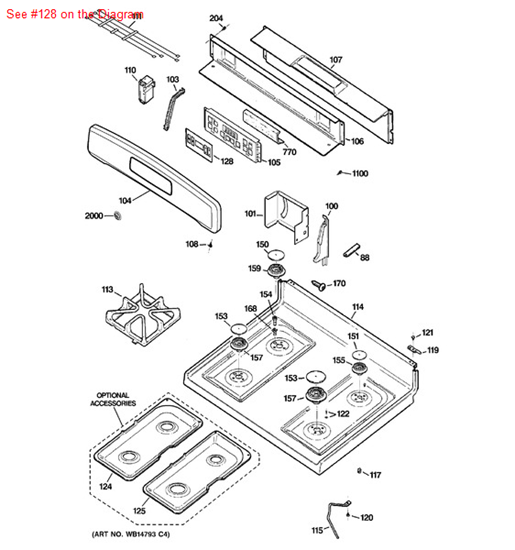 Picture of GE OVERLAY T09-A - Part# WB27K10413