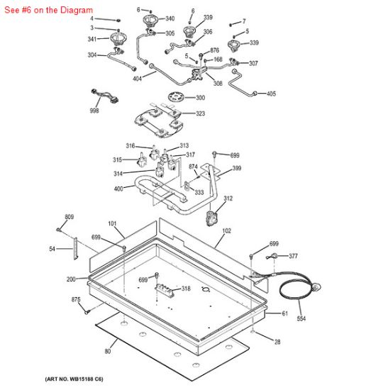 Picture of GE ORIFICE-LP R - Part# WB28K10031