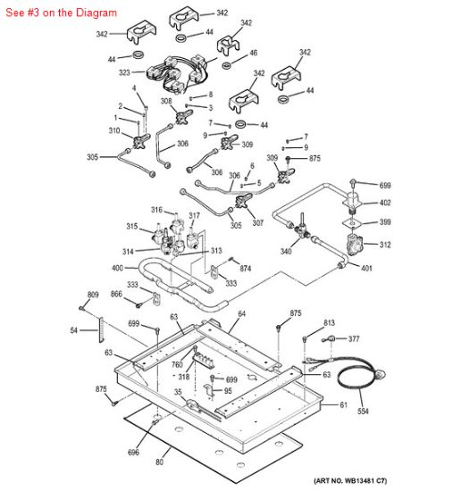 Picture of GE ORIFICE SPUD - Part# WB28T10017
