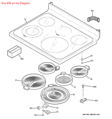 Picture of GE ELEMENT HALIANT 12 IN - Part# WB30T10146