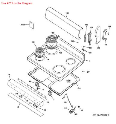 Picture of GE KNOB THERMO - Part# WB3K5291