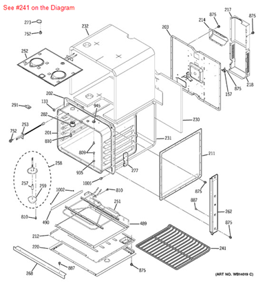 Picture of GE RACK OVEN - Part# WB48T10045