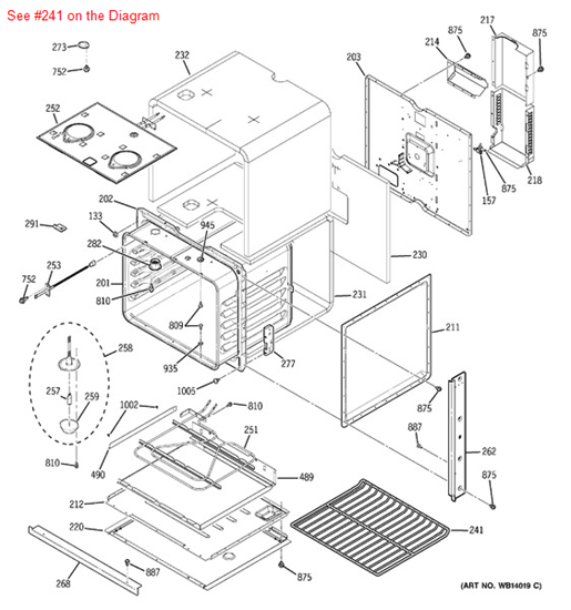 Picture of GE RACK OVEN - Part# WB48T10045