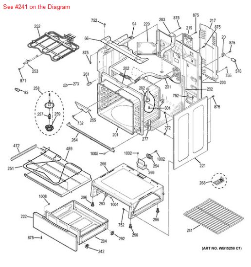 Picture of GE General Electric Hotpoint Sears Kenmore Stove Range OVEN RACK - Part# WB48T10063